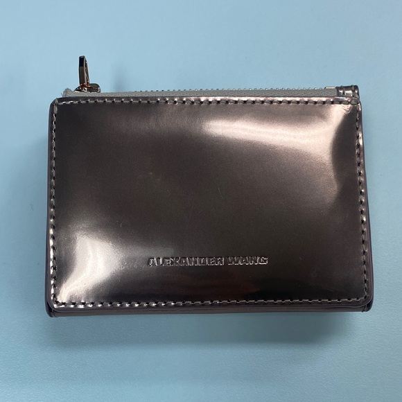 Alexander Wang Metallic Rose Gold Card Case Wallet - Picture 2 of 7